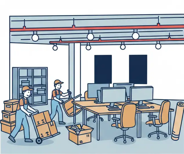 Likwidacja biur i magazynów w Poznaniu, wywóz mebli biurowych oraz starego sprzętu IT.